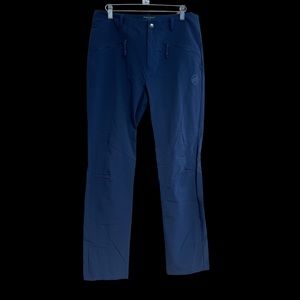 Mammut soft shell pant for hiking, water resistant, not waterproof